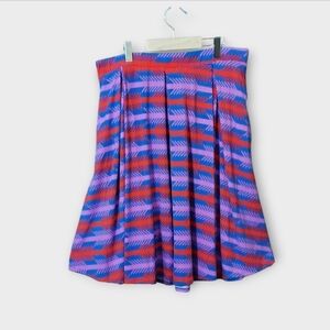 NWT LuLaRoe A Skirt in Purple and Red Arrow Pattern ~size Large